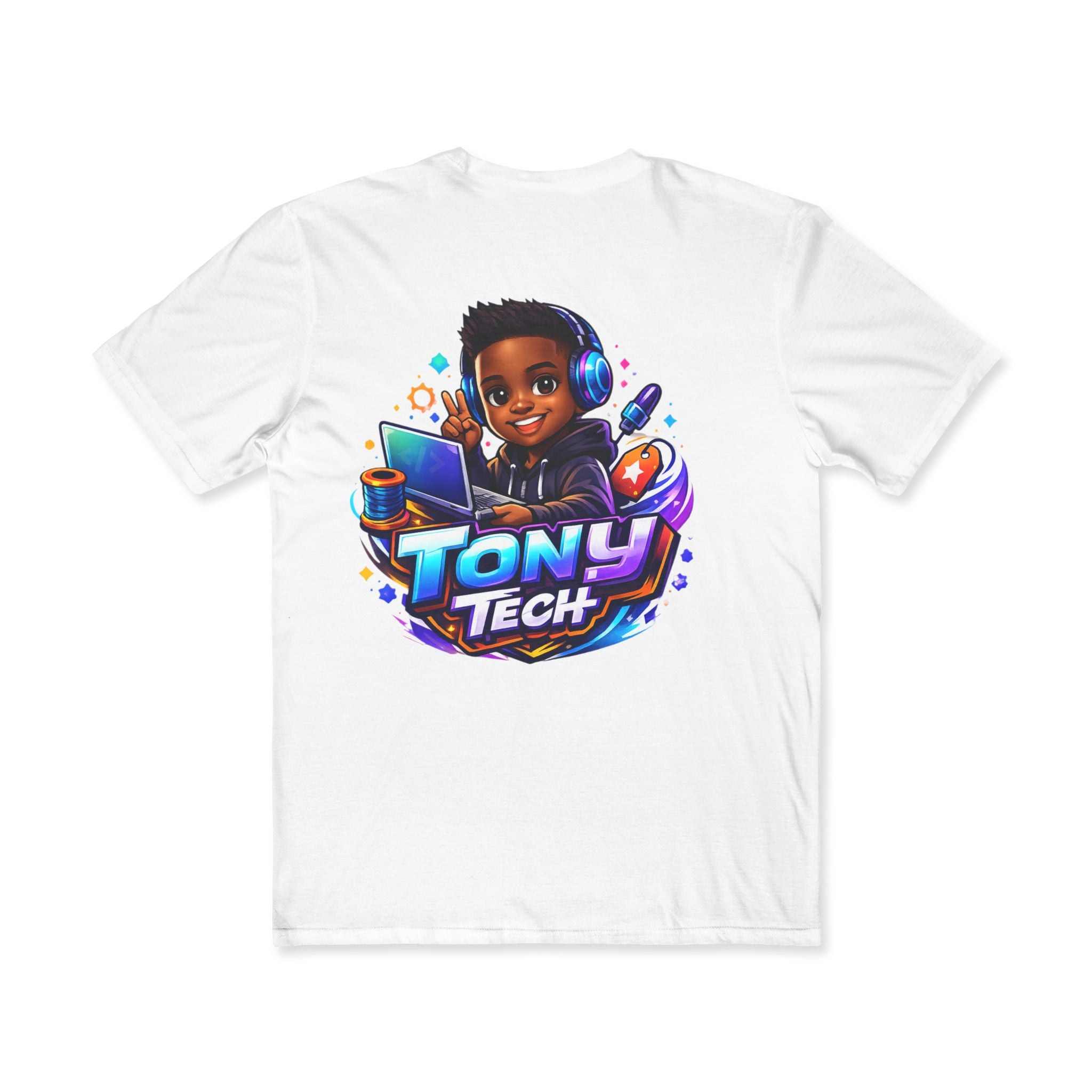 Tony Tech Kids' Coding T-Shirt — Cute Gamer Programmer Design ("Sweet Dreams")
